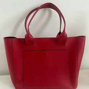 Elegant Red Banana Republic Tote Bag